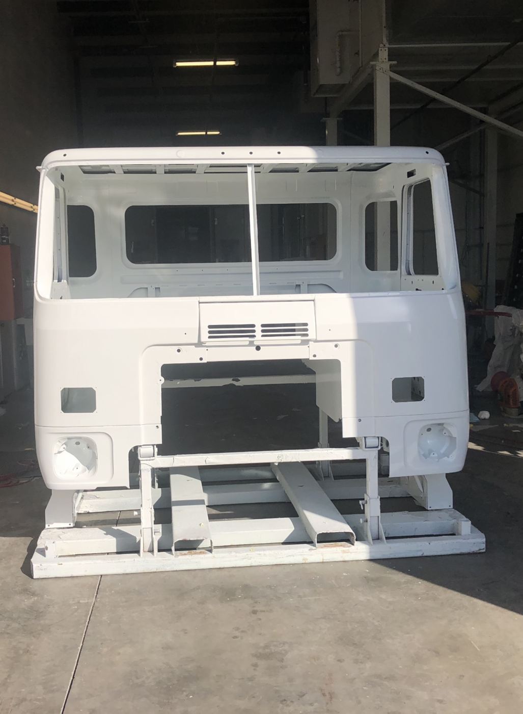 White cab on the stand